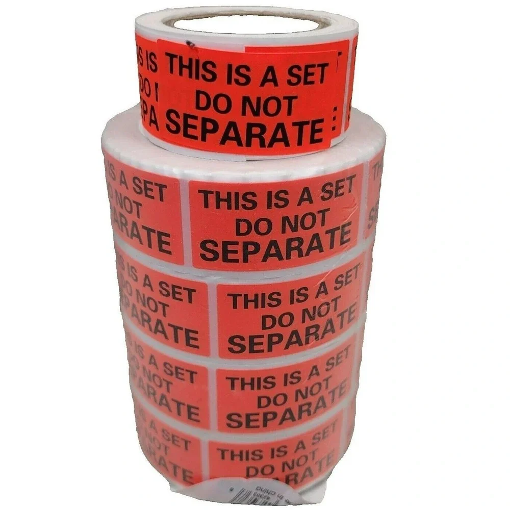 Shipping Labels Unisex Red This Is A Set Do Not Separate Rolls